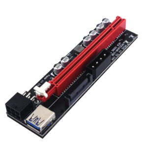 009s plus Riser Card PCI E 1x 16x Pcie Riser Gpu Cards With 6Pin 4Pin Adapter Pcie Riser 2