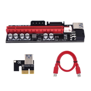 009s plus Riser Card PCI E 1x 16x Pcie Riser Gpu Cards With 6Pin 4Pin Adapter Pcie Riser
