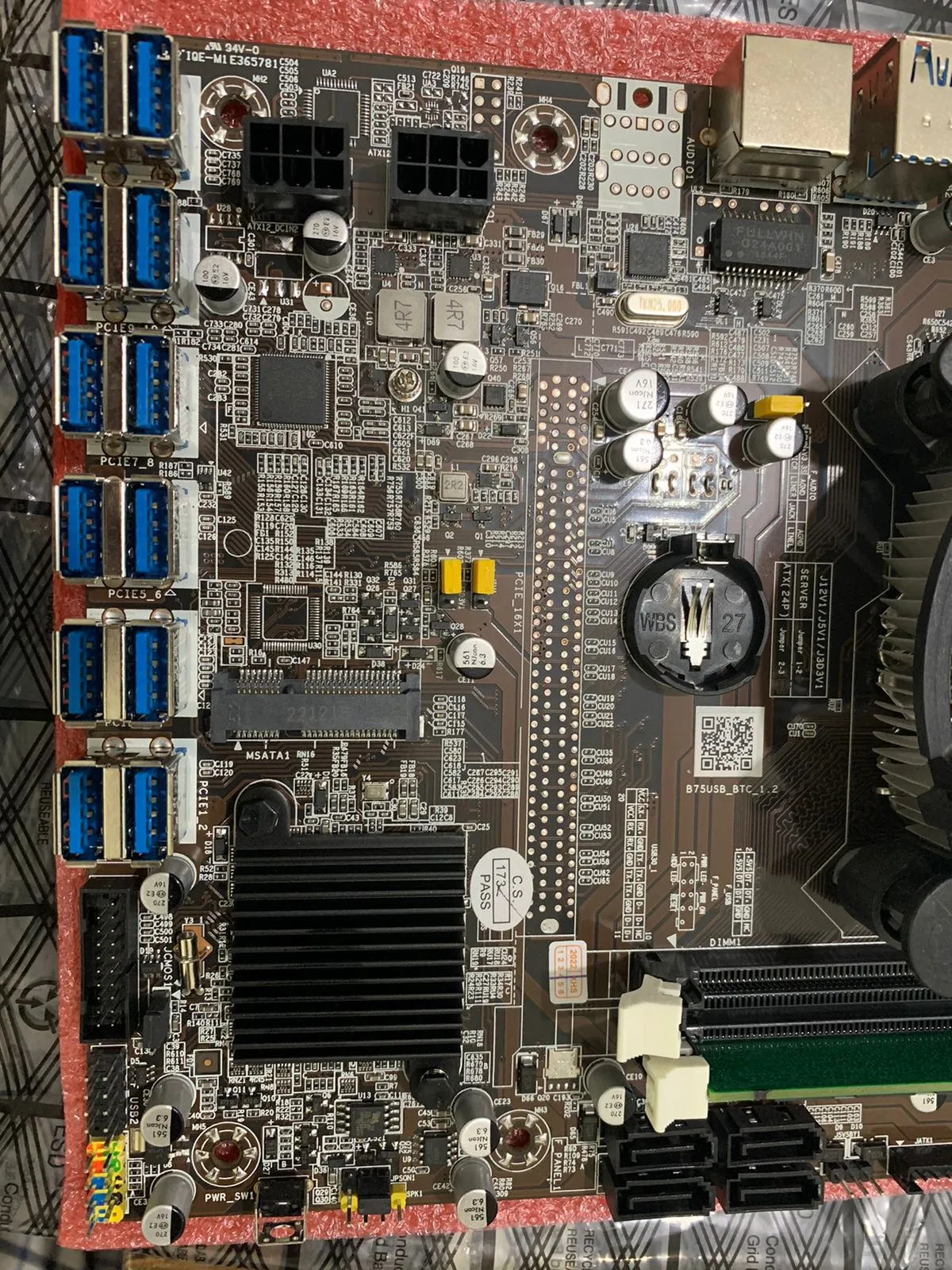 B75 BTC 12 USB Motherboard LGA 1155 Socket 12 GPU Ports Complete Package B250 3 WhatsApp Image 2022 06 02 at 11.26.01 AM