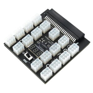 17 Ports Breakout Board for Server Power Supplies HP Dell Chicony 1000 to 1600 Watts Mining UPS led display