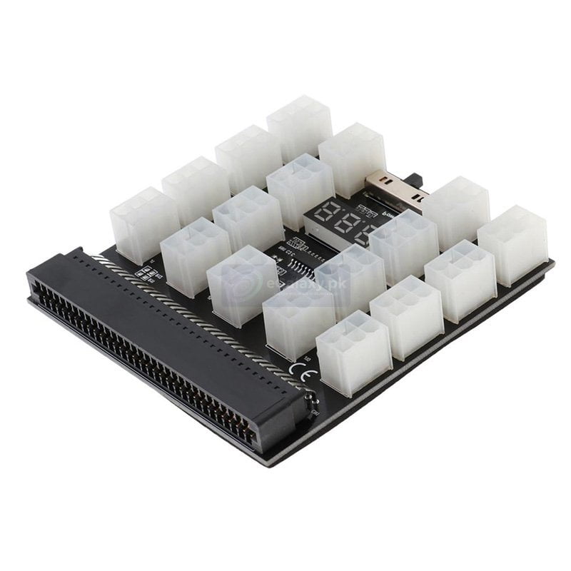17 Ports Breakout Board for Server Power Supplies HP Dell Chicony 1000 to 1600 Watts Mining UPS led display main