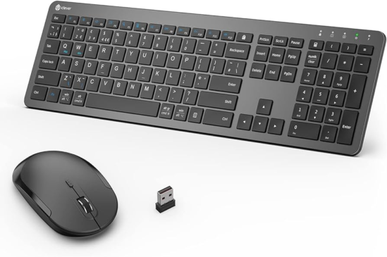 iclever 2.4ghz wireless keyboard and mouse combo IC-GK08