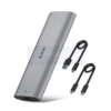 M.2 NVMe Enclosure SATA SSD to USB HE-C370 for External Storage Expansion