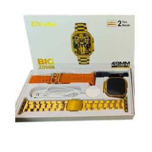 Z76 ultra smartwatch in gold