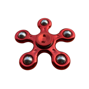 Fidget Spinner Red 5 arms