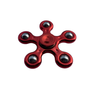 Fidget Spinner Red 5 leg