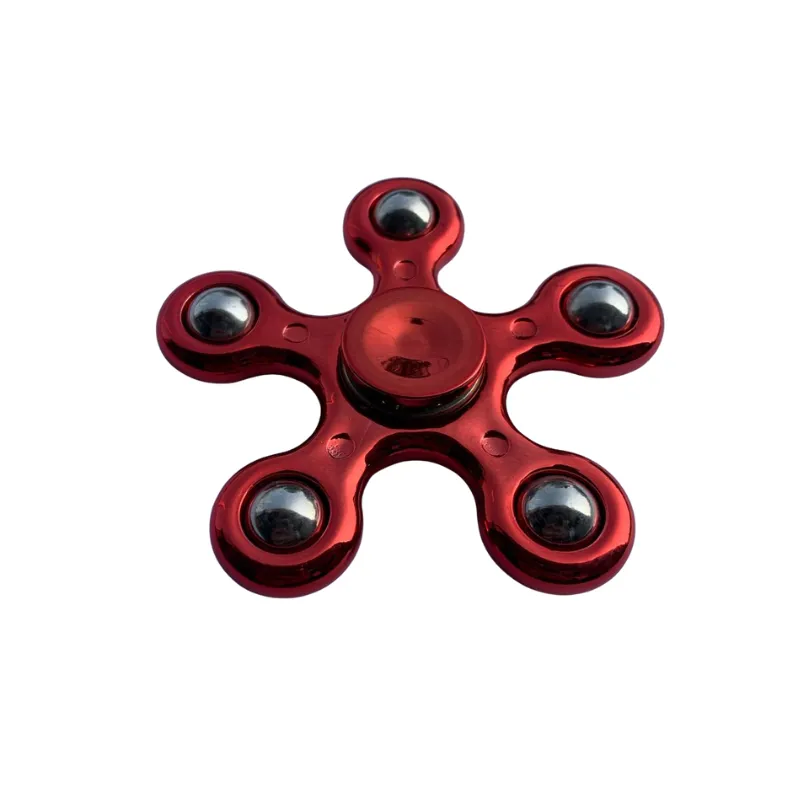 Fidget Spinner Red - Instant Stress Relief and Enhanced Focus! 3 Fidget Spinner Red 5 leg