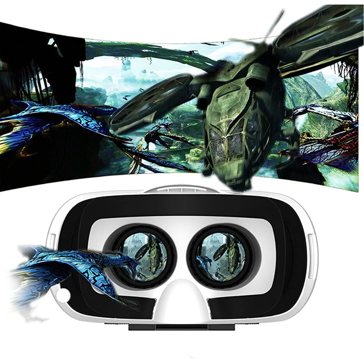 VR Box Virtual Reality Box Bee Shaped Compatible with iPhone, Samsung 3.5 6.0 Screen mobiles inside