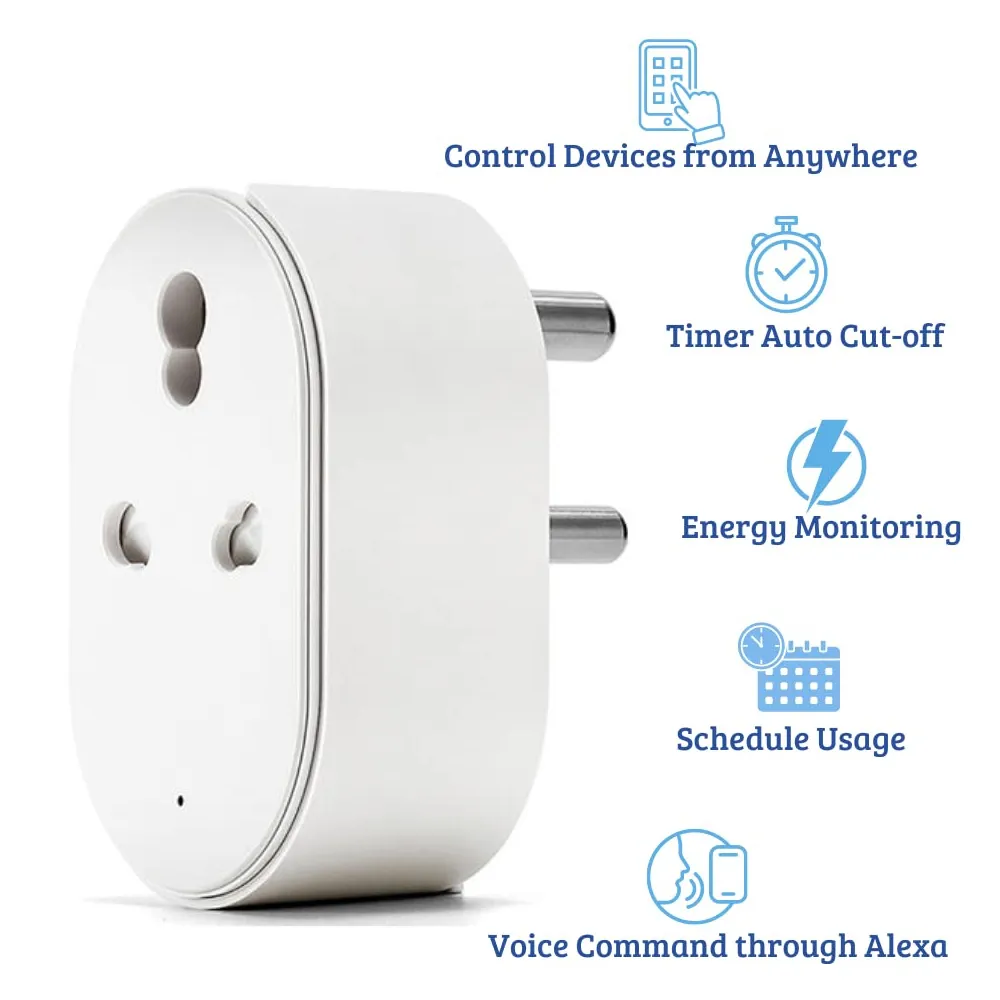Smart 16A WiFi Power Plug | 3 Pin Smart Plug Switch | Smart Socket Price in Pakistan features