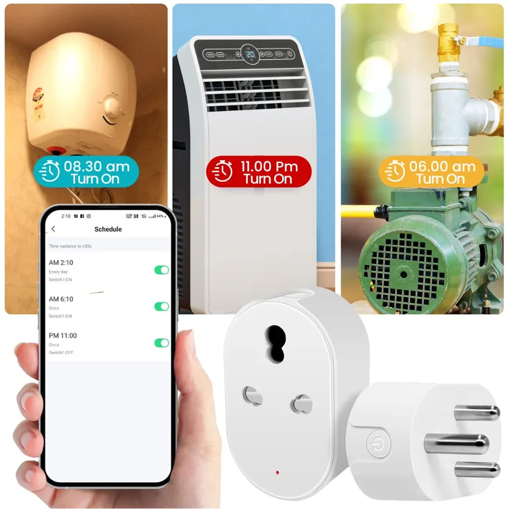 Smart 16A WiFi Power Plug | 3 Pin Smart Plug Switch | Smart Socket Price in Pakistan timer