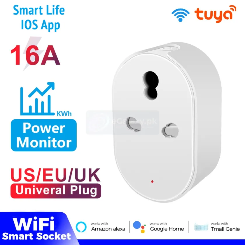 Home New 16 Smart wifi plug 16a power monitor timer socket featured
