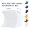 30cm Ring Light Folding Portable Photo Box