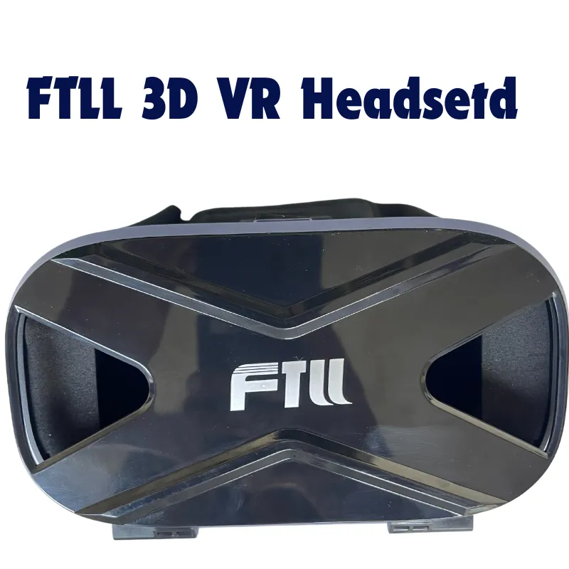 FTLL 3D VR Headset for Android & iOS | Virtual Reality Goggles with Eye Protection, Adjustable Focus, HD Lenses, and Adjustable Straps, 360° Immersive Experience, and Comfortable Design 1 AndroiFTLL 3D VR black