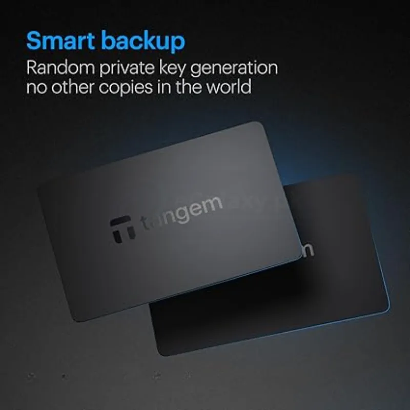 Tangem Wallet Pack of 2 Cards - Secure Crypto Wallet - Trusted Cold Storage for Bitcoin, Ethereum, NFT's & More Coins - 100% Offline Hardware Wallet 3 Tangem Pack of 2 smart backup