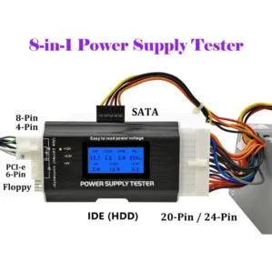 Computer Power Supply Tester with LCD