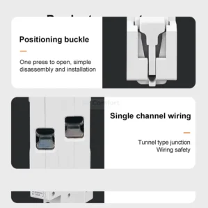 63A 1P+N WIFI Smart Breaker Energy Meter Circuit Breaker Timer Relay smartlife for geyser, home, ac, heater, distribution box buckle body