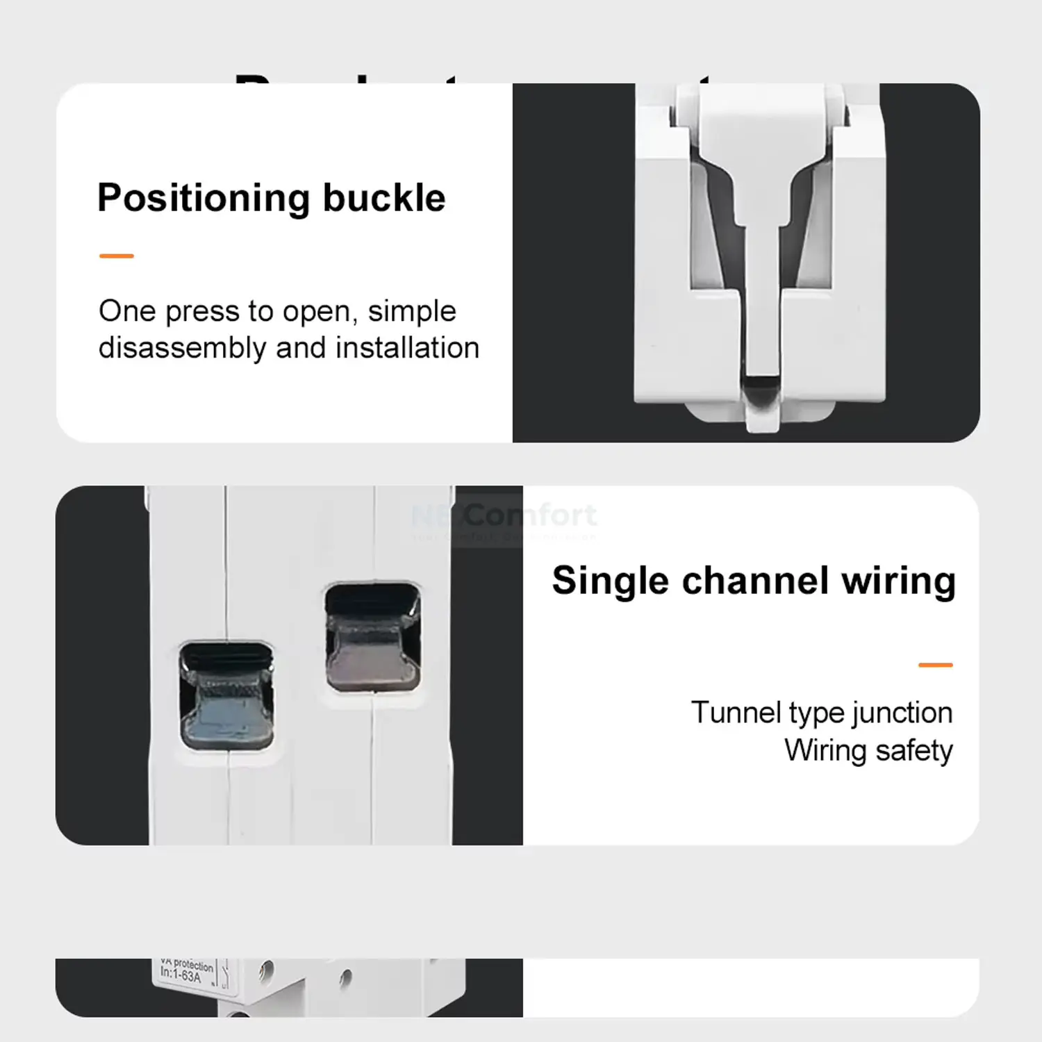 63A 1P+N WIFI Smart Breaker Energy Meter Circuit Breaker Timer Relay smartlife for geyser, home, ac, heater, distribution box buckle body