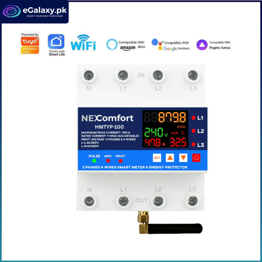 Home New 17 100A 3 Phase WiFi Breaker