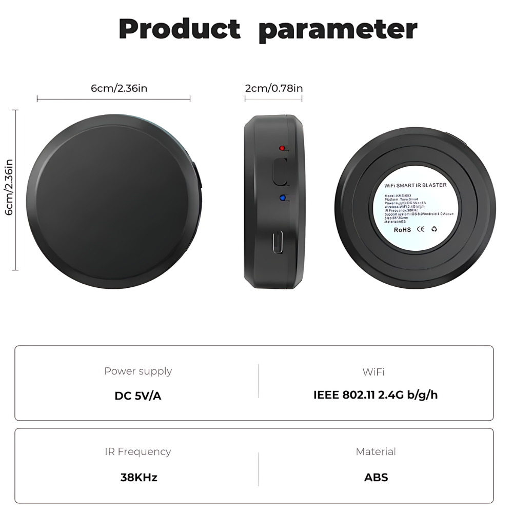 IR Remote Control for Smart Home β Tuya WiFi Universal Remote with Voice & App Control 10 Tuya IR Remote Control