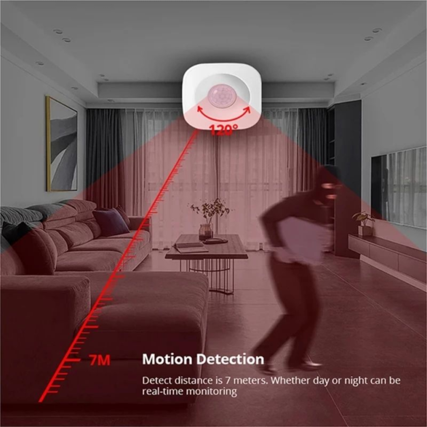 Smart WiFi PIR Motion Sensor – Tuya Wireless Body Detector For Home ...