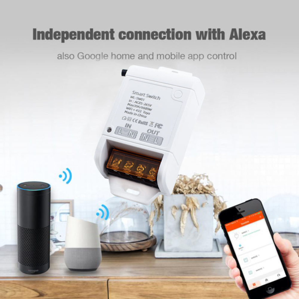 30A Smart Power Monitor Switch β High-Power Appliances, Alexa & Google Home Compatible 6 30A Smart Power Monitor Switch