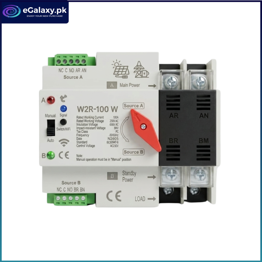 100A Smart Automatic Changeover Switch 2P | ELEATS 1 100A Smart Automatic Changeover Switch 2P