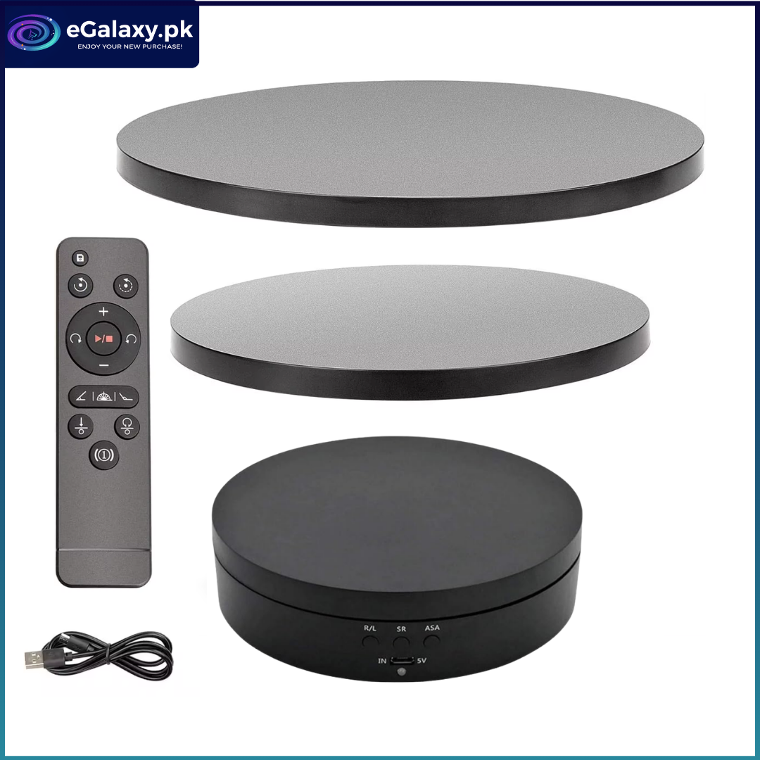 3-in-1 Rotating Display Stand – 5V Electric 360° Photography Turntable with Remote 5 3-in-1 Rotating Display Stand
