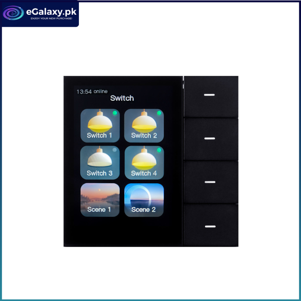 4 Gang + Touch Screen Panel | Zigbee Smart Switch 1 4 Gang + Touch Screen Panel