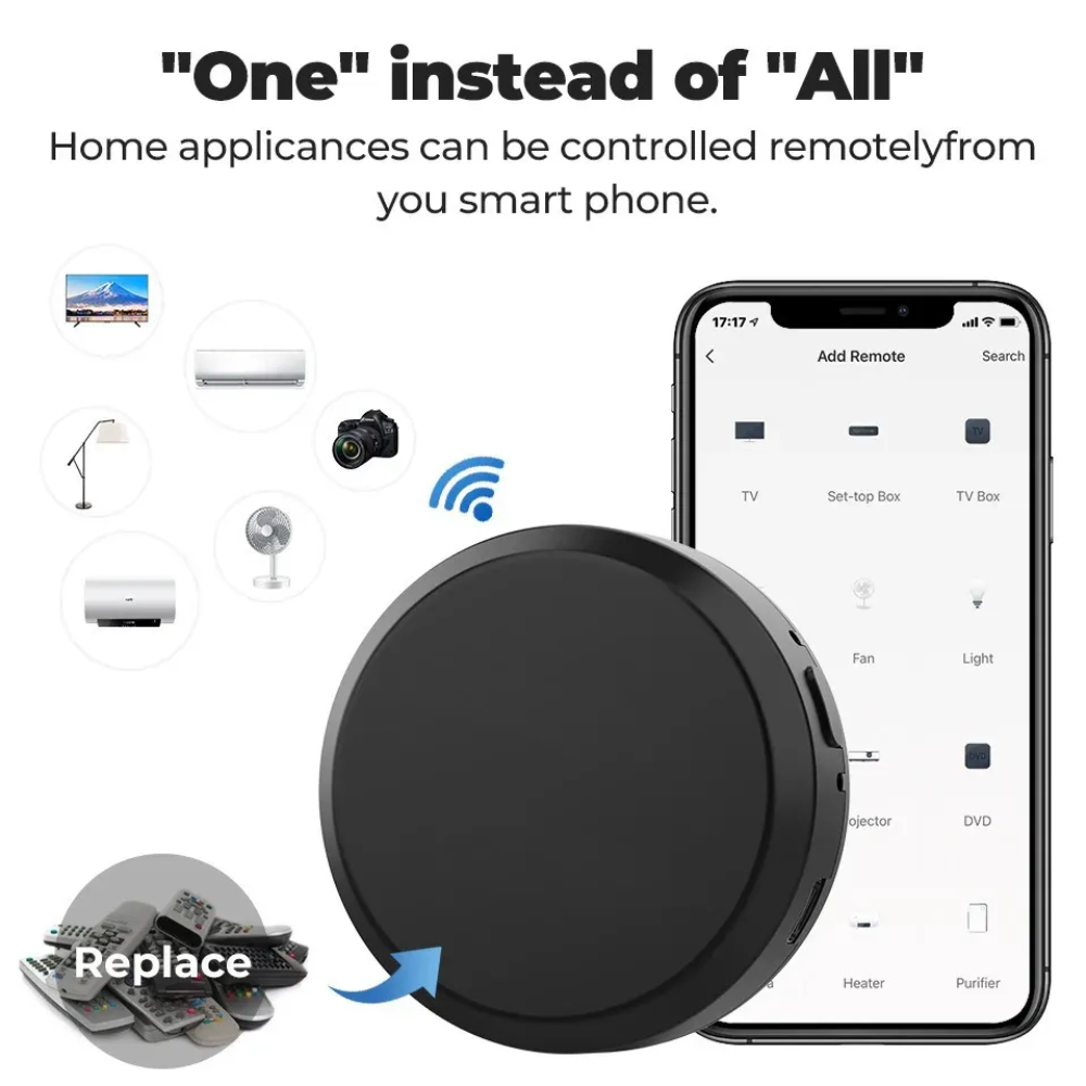 WiFi Smart IR + RF Remote Control (Tuya Universal Hub) 12 WiFi Smart IR + RF Remote Control