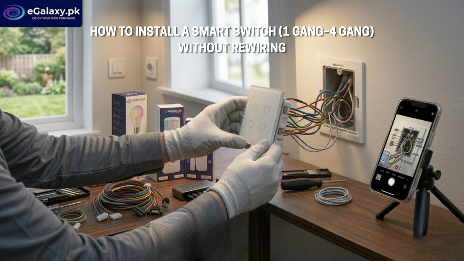 How to Install a Smart Switch 1 to 4 gang