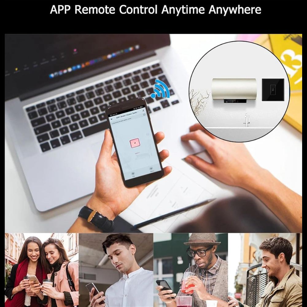Smart 20A Boiler Switch WiFi β Water Heater & Geyser Touch Controller | With Power Moniter 8 Smart 20A Boiler Switch WiFi