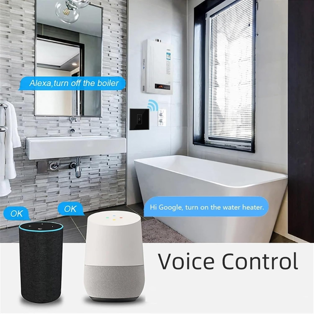 Smart 20A Boiler Switch WiFi β Water Heater & Geyser Touch Controller | With Power Moniter 9 Smart 20A Boiler Switch WiFi