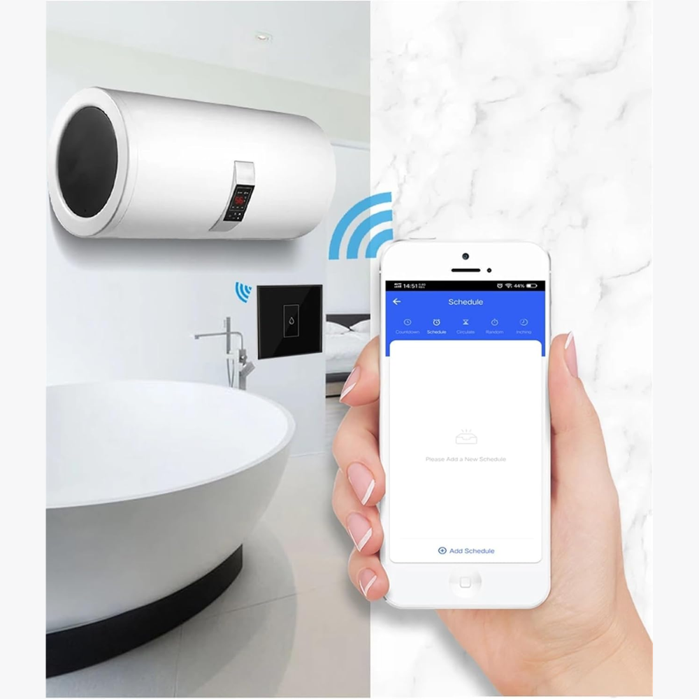 Smart 20A Boiler Switch WiFi β Water Heater & Geyser Touch Controller | With Power Moniter 10 Smart 20A Boiler Switch WiFi