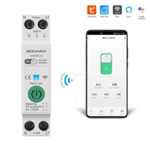 63A Smart WiFi Breaker | Energy Meter & Tripping Option β NWFB-63